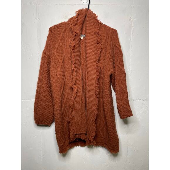 POL Womens Cardigan Sweater Chunky Open Front Size Small - Picture 1 of 8